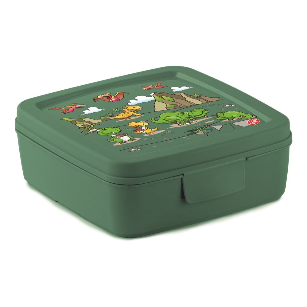 Zöld gyerek uzsonnás doboz Dinosaur – Snips