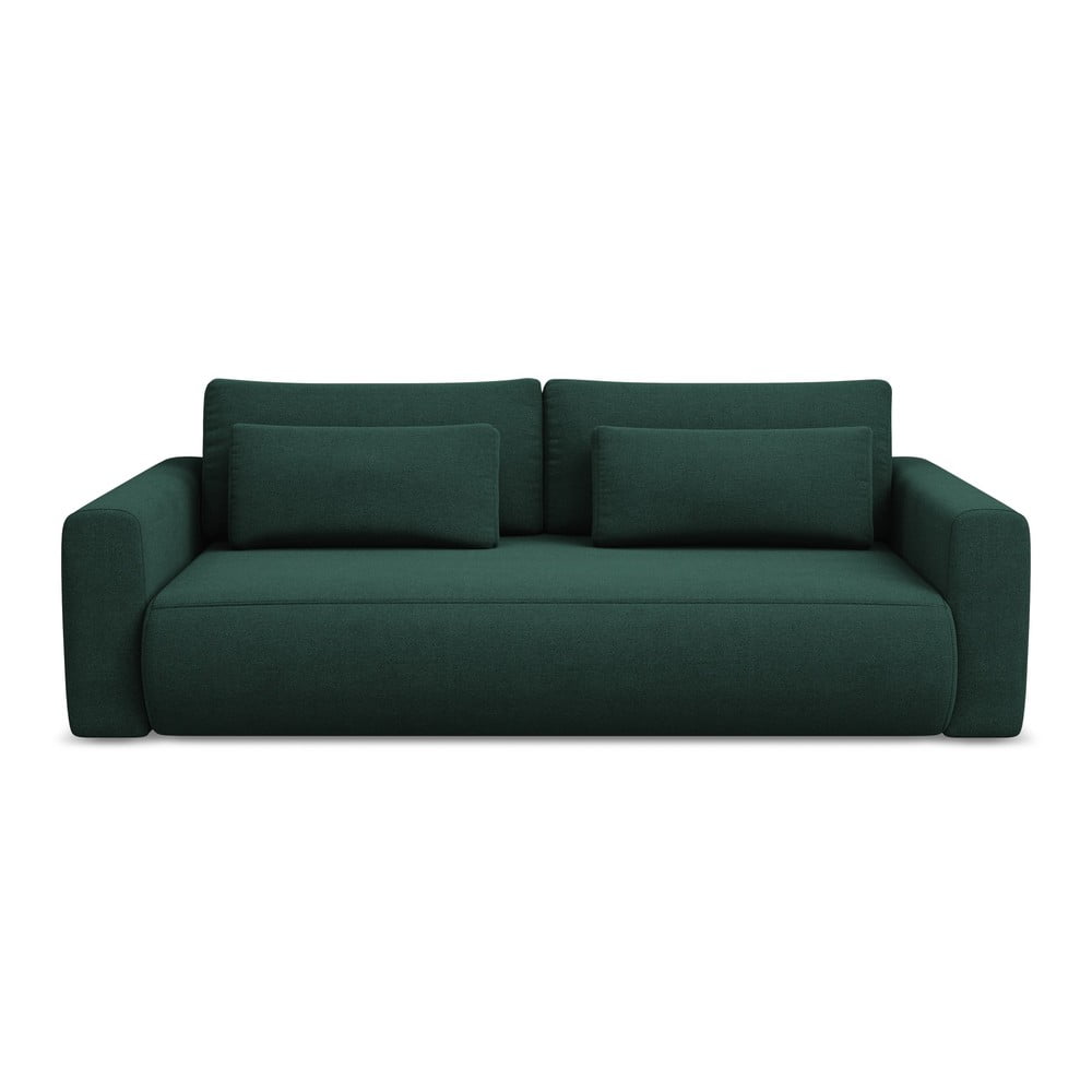 Zöld kinyitható-tárolóhelyes kanapé 238 cm Kapua – Makamii