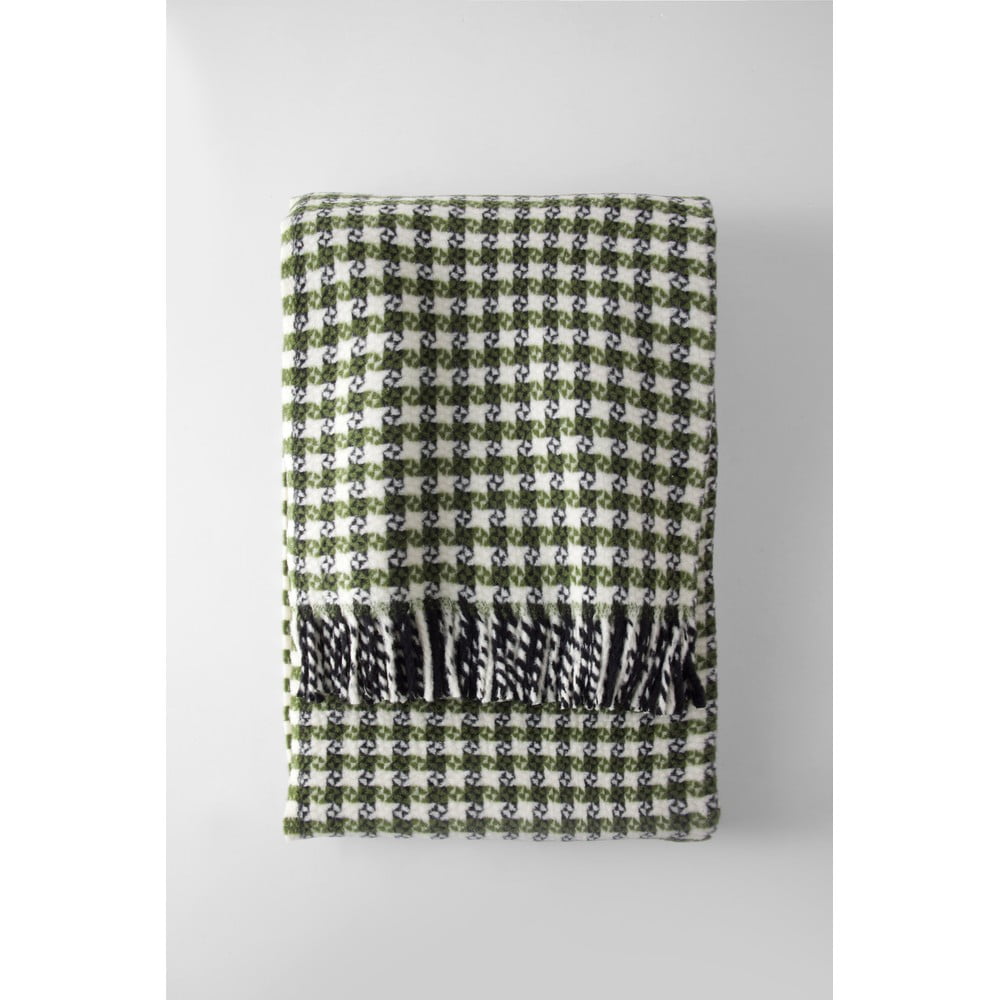 Zöld pamutkeverék takaró 140x180 cm Emerald – Euromant