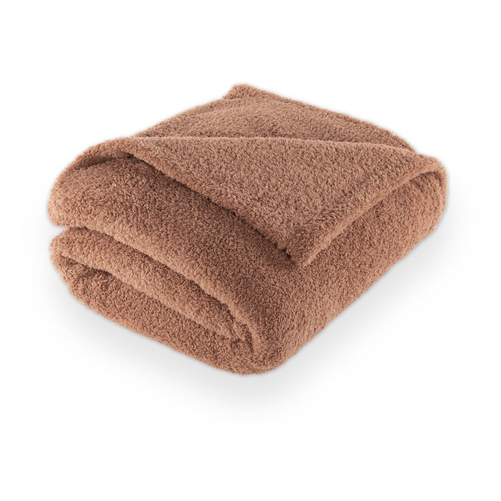 Barna mikroplüss takaró 150x200 cm Cocoon – Tiseco Home Studio