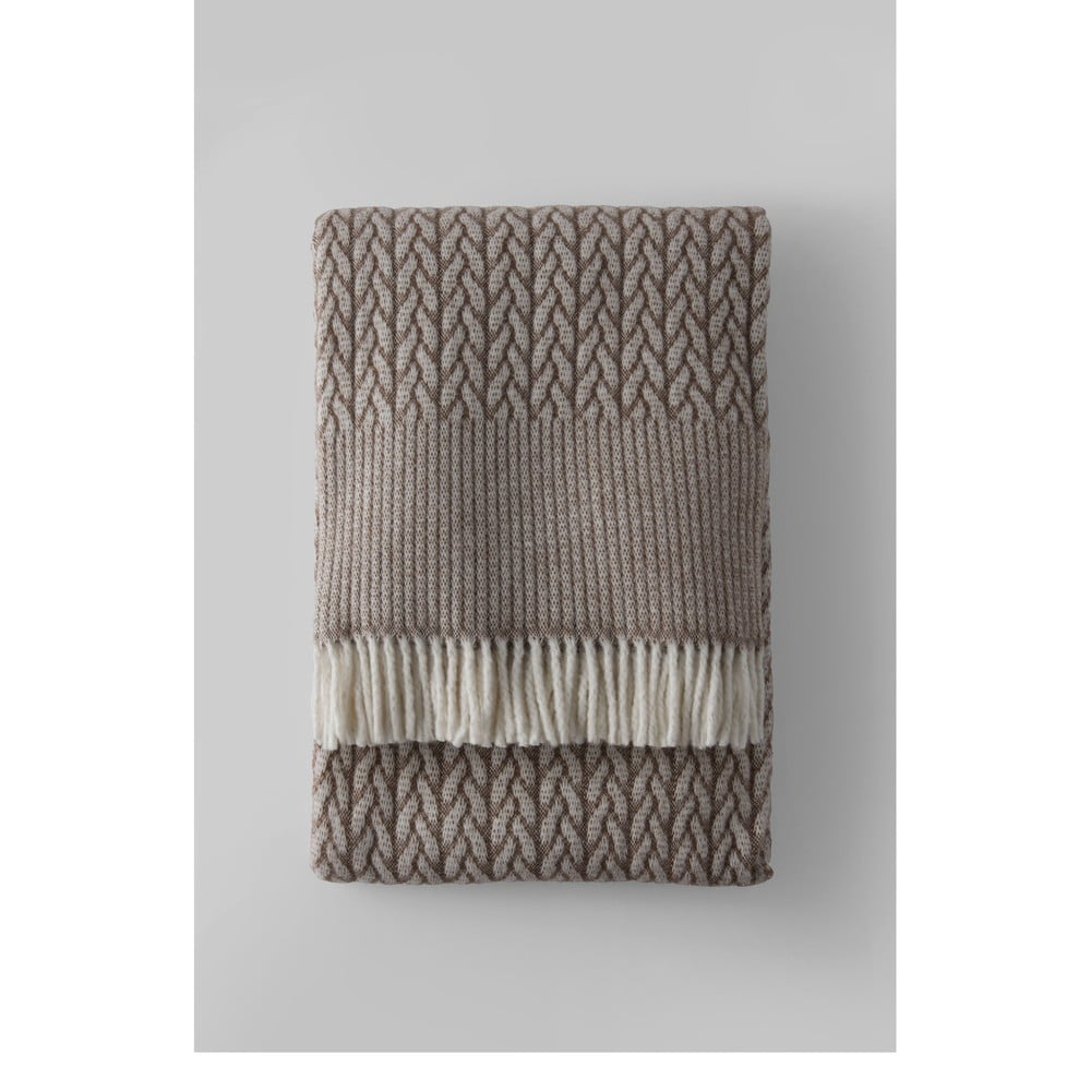 Barna pamutkeverék takaró 140x180 cm Olympus – Euromant