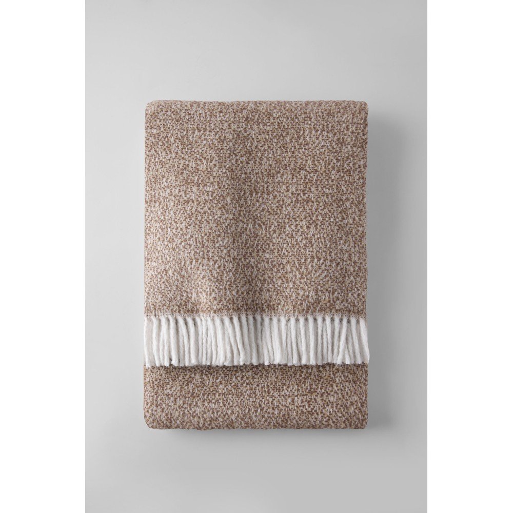 Barna pamutkeverék takaró 140x180 cm Rennes – Euromant