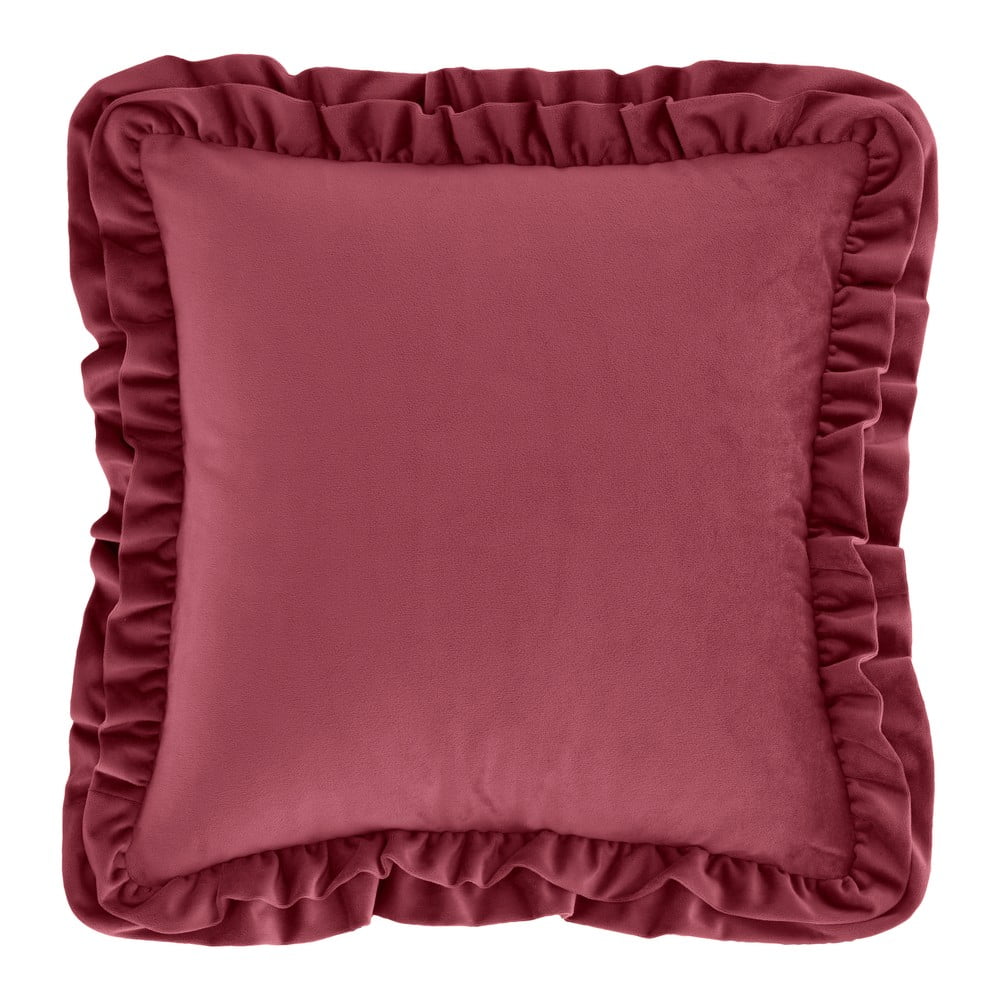 Bársony díszpárna 43x43 cm Velvet Double Frill – Catherine Lansfield