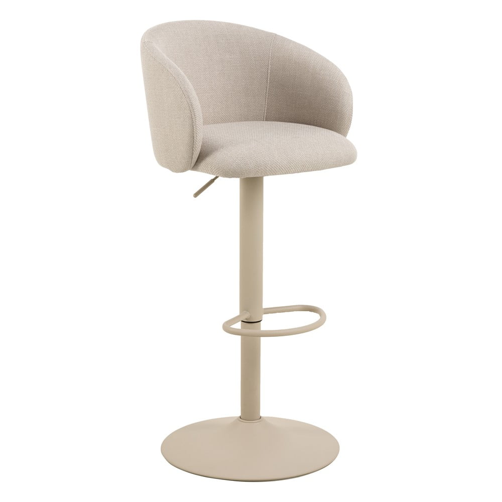 Bézs állítható magasságú karfás bárszék (ülésmagasság 86 cm) Eleanor – Actona