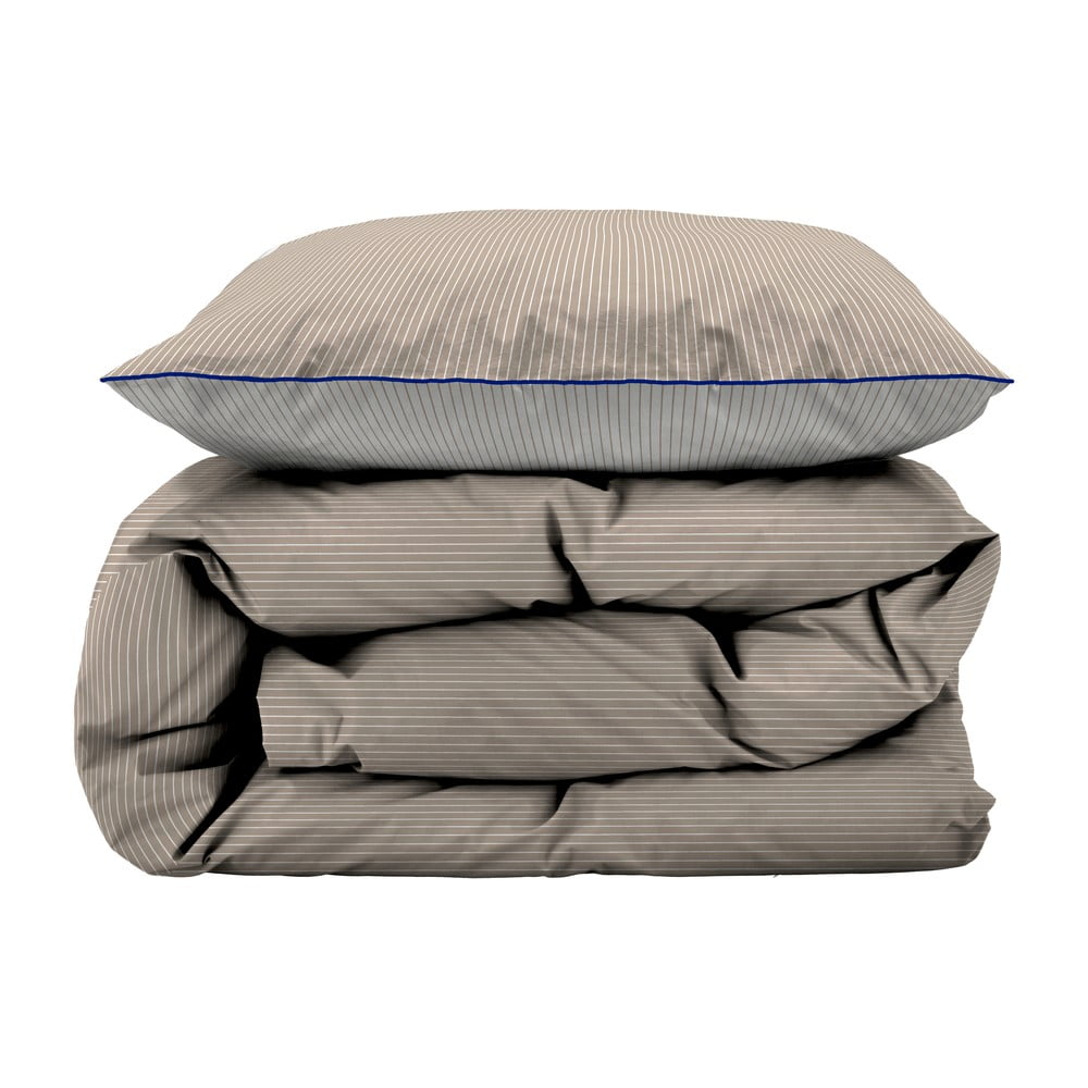 Bézs egyszemélyes bio pamut ágyneműhuzat 140x200 cm Frame – Södahl