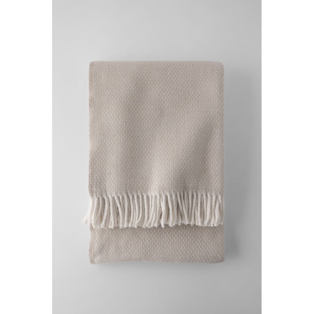 Bézs pamutkeverék takaró 140x180 cm Zen – Euromant