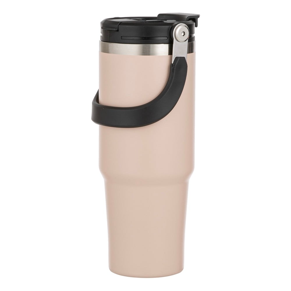 Bézs rozsdamentes acél utazó ivópalack 1 l Eco – Ladelle