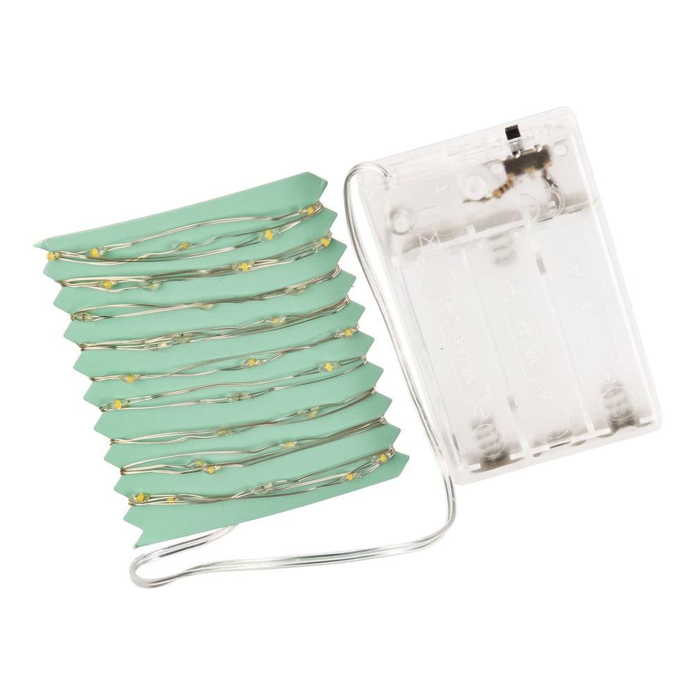 Elemmel működő fényfüzér