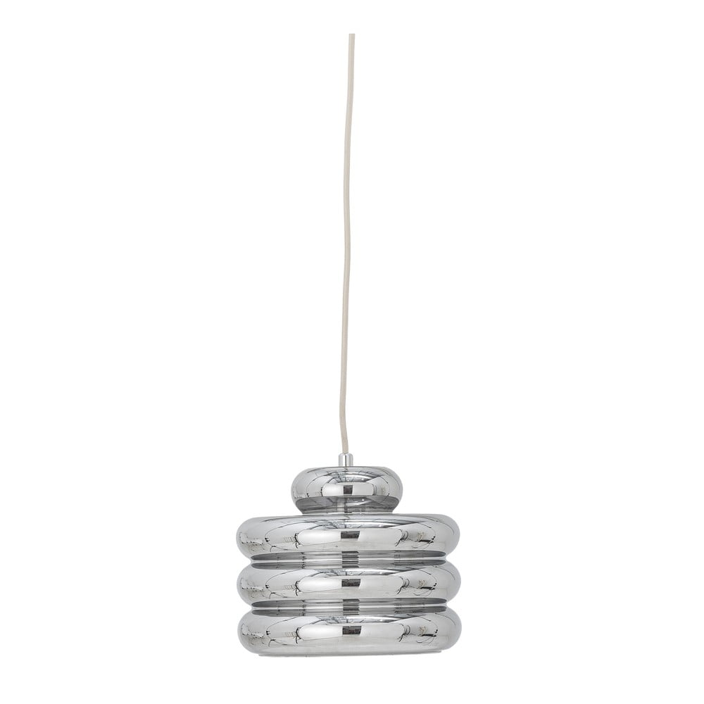 Ezüstszínű függőlámpa üveg búrával ø 24 cm Spike – Bloomingville