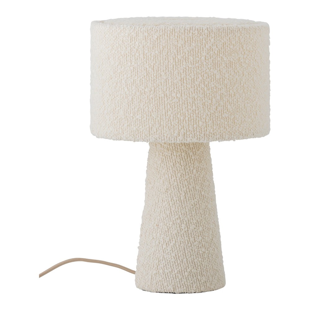Fehér asztali lámpa textil búrával (magasság 30 cm) Emmie – Bloomingville