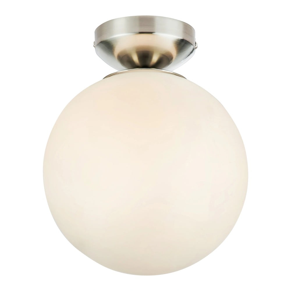 Fehér-ezüstszínű mennyezeti lámpa üveg búrával Stintino – Markslöjd