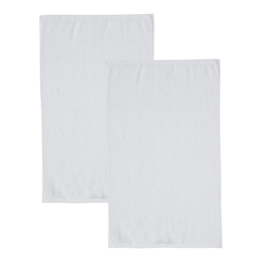 Fehér gyorsan száradó frottír pamut fürdőlepedő szett 2 db-os 90x140 cm Quick Dry – Catherine Lansfield