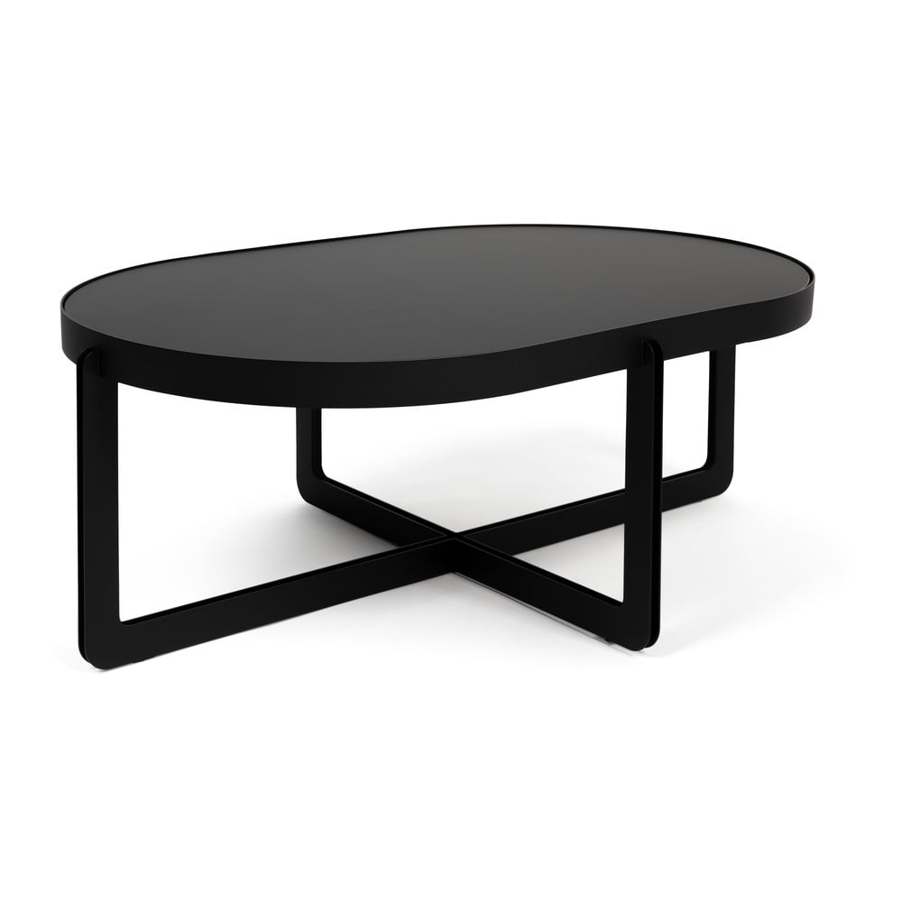 Fekete dohányzóasztal 68x102 cm Centre – Zuiver