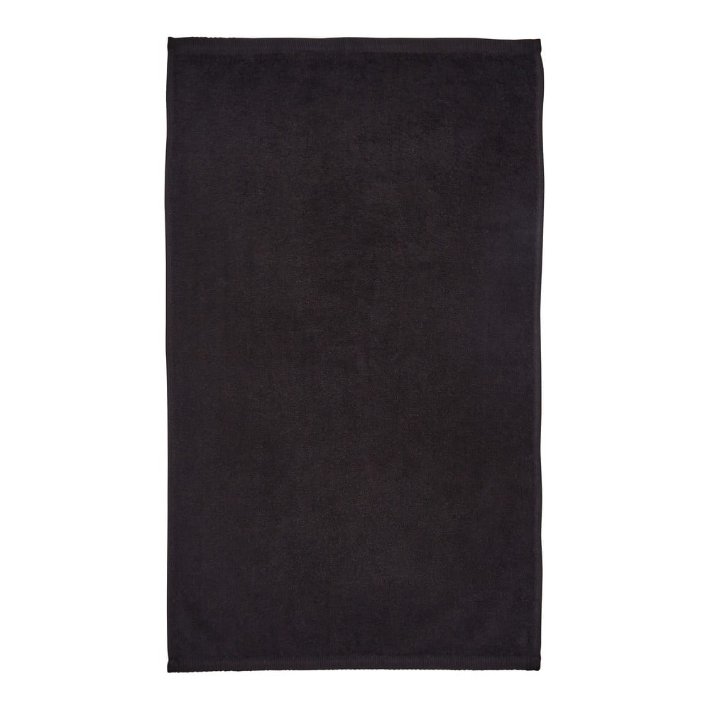 Fekete gyorsan száradó frottír pamut fürdőlepedő 70x120 cm Quick Dry – Catherine Lansfield