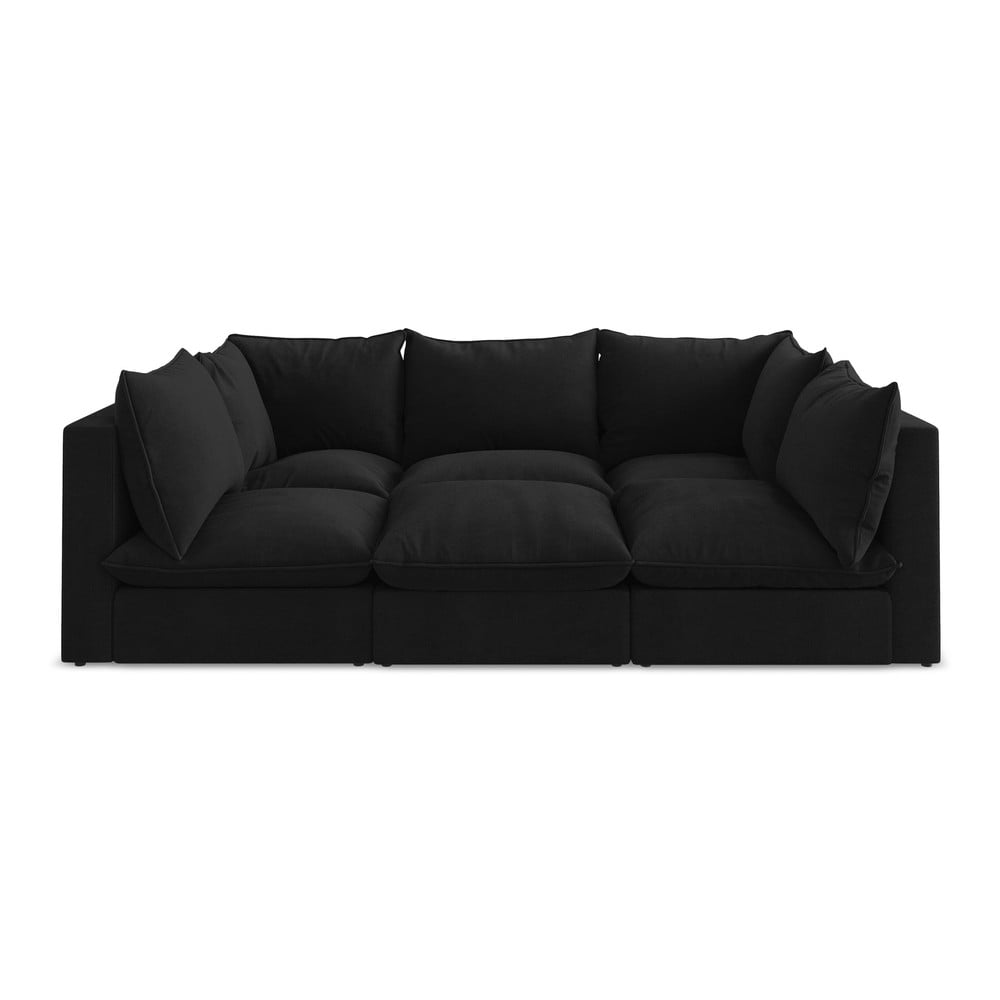 Fekete kanapé 255 cm Manao – Makamii