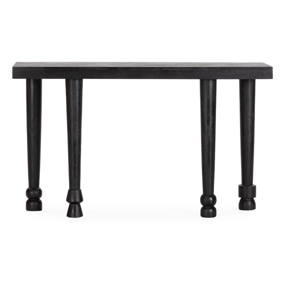Fekete mangófa konzolasztal 40x130 cm Inaya – MOME
