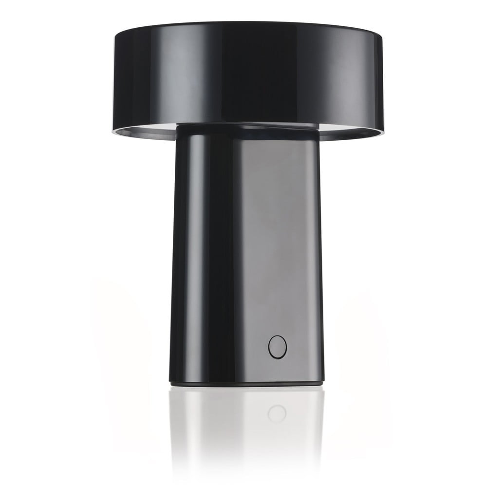 Fekete műanyag LED asztali lámpa (magasság 18 cm) Oblong – Zone