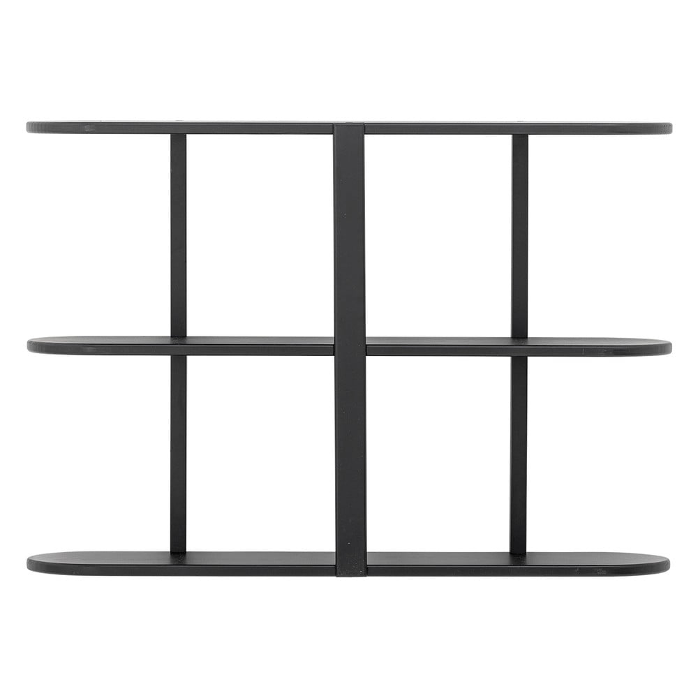 Fekete többszintes fali polc 80 cm Vicente – Bloomingville