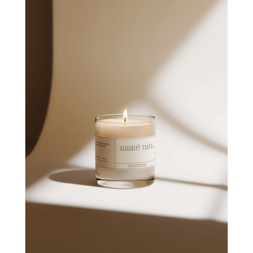 Illatos szójaviasz gyertya égési idő 40 ó #69 Lemongrass