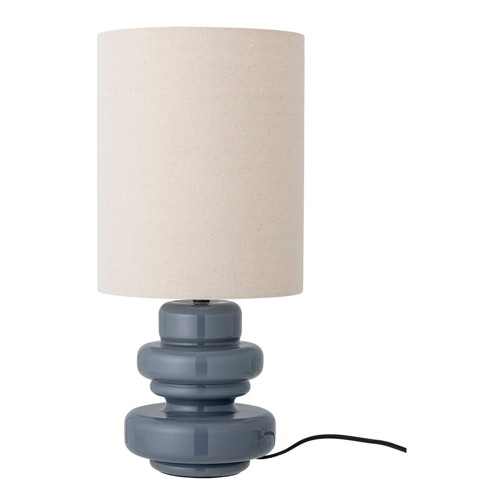 Kék asztali lámpa textil búrával (magasság 51 cm) Fabiola – Bloomingville