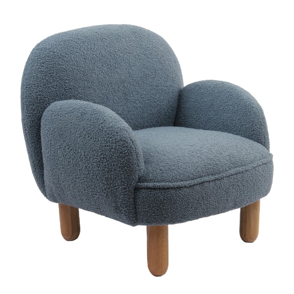 Kék buklé gyerek fotel Rocky – Vipack