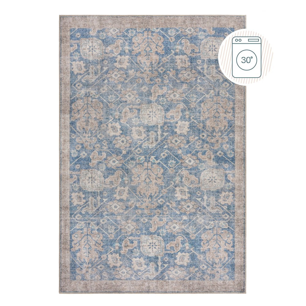 Kék mosható szőnyeg 190x290 cm Orelia Global – Flair Rugs