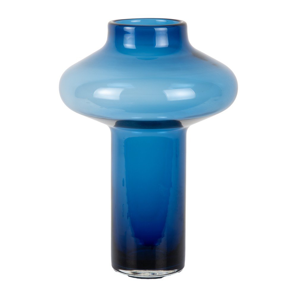 Kék üveg váza (magasság 37 cm) Asombroso  – PT LIVING