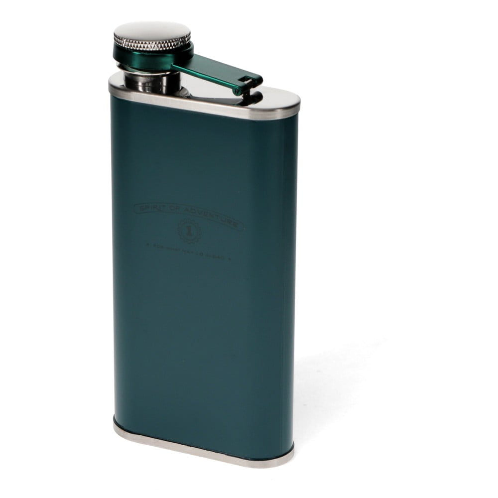 Kékeszöld rozsdamentes acél laposüveg 250 ml Spirit of Adventure – Rex London