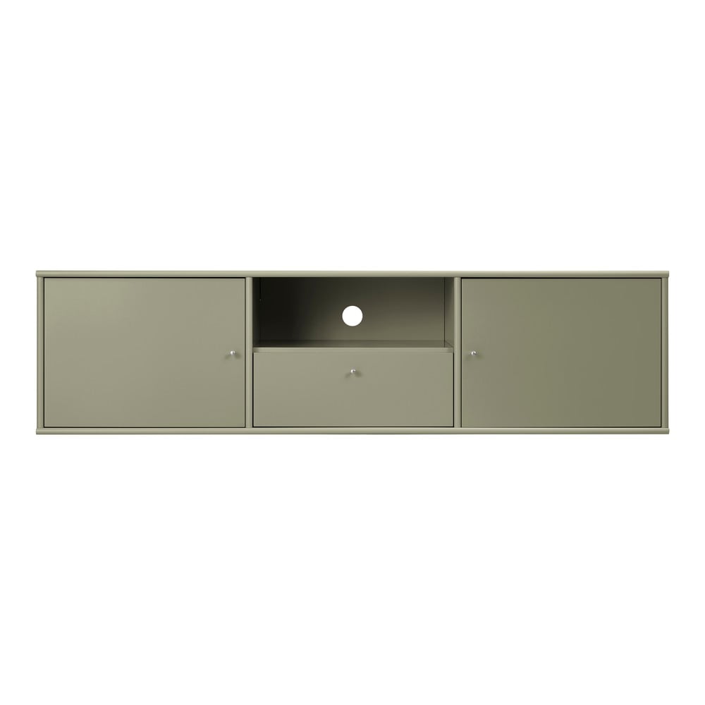 Khaki TV-állvány 161x42x45 cm Mistral – Hammel Furniture