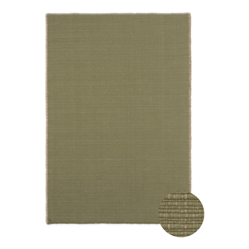 Khaki kézi szövésű pamut szőnyeg 200x300 cm Handloom – Lorena Canals