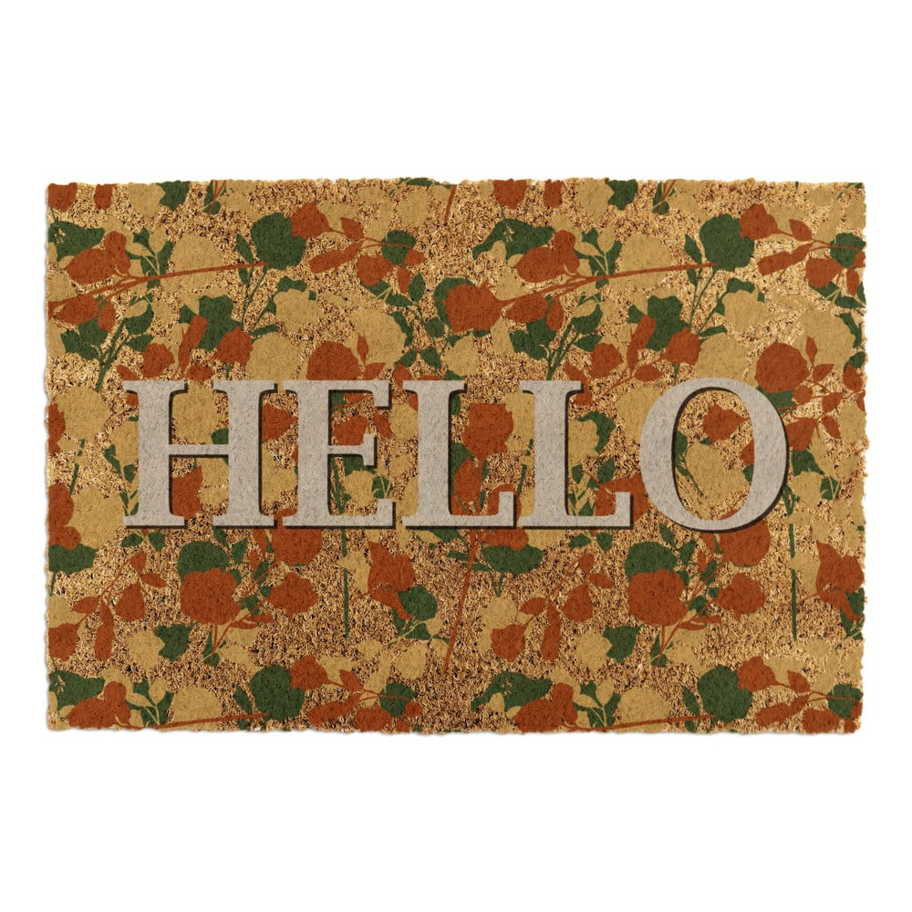 Kókuszrost lábtörlő 40x60 cm Hello Floral – Artsy Doormats