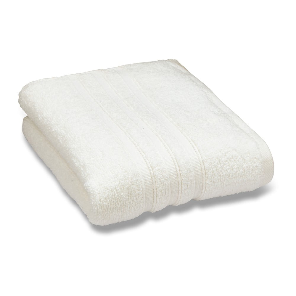 Krémszínű frottír pamut fürdőlepedő 90x140 cm Zero Twist – Catherine Lansfield