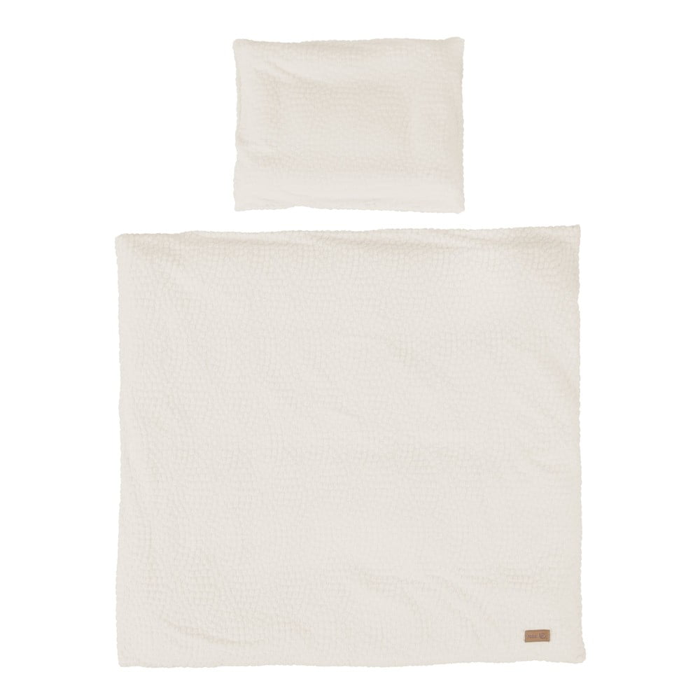 Krémszínű gyerek ágyneműhuzat babaágyhoz 80x80 cm Seashells – Roba