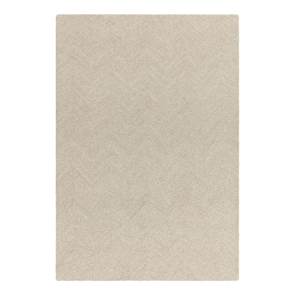 Krémszínű kézi szövésű gyapjúkeverék szőnyeg 160x230 cm Theodore Chevron – Asiatic Carpets