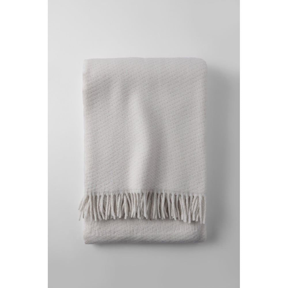 Krémszínű pamutkeverék takaró 140x180 cm Ruby – Euromant