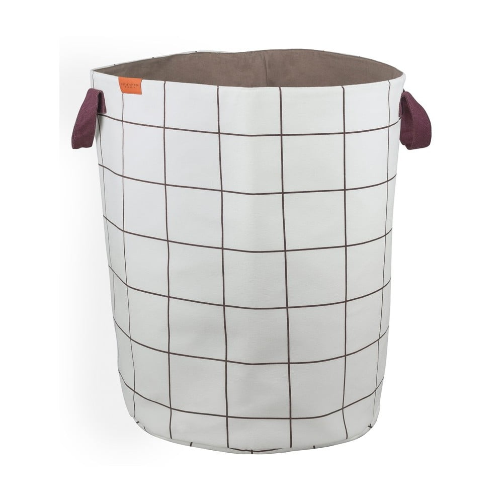 Krémszínű textil szennyeskosár 5 l Mesh – Mette Ditmer Denmark