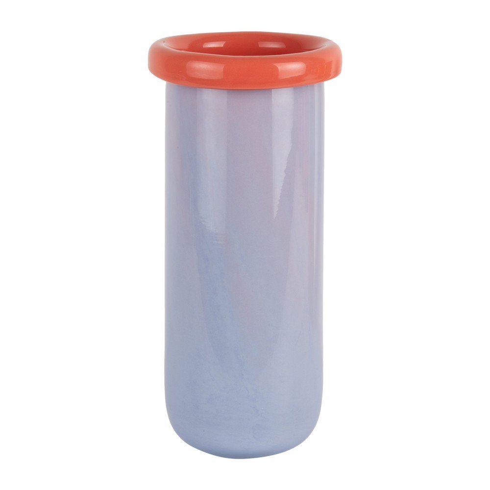 Lila üveg váza (magasság 30