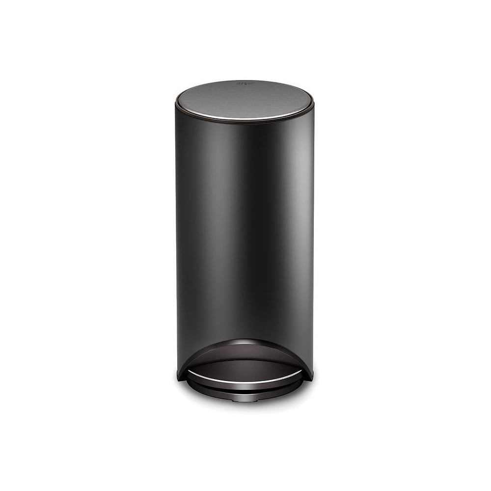 Matt fekete fém pedálos szemetes 30 l Arc – Joseph Joseph