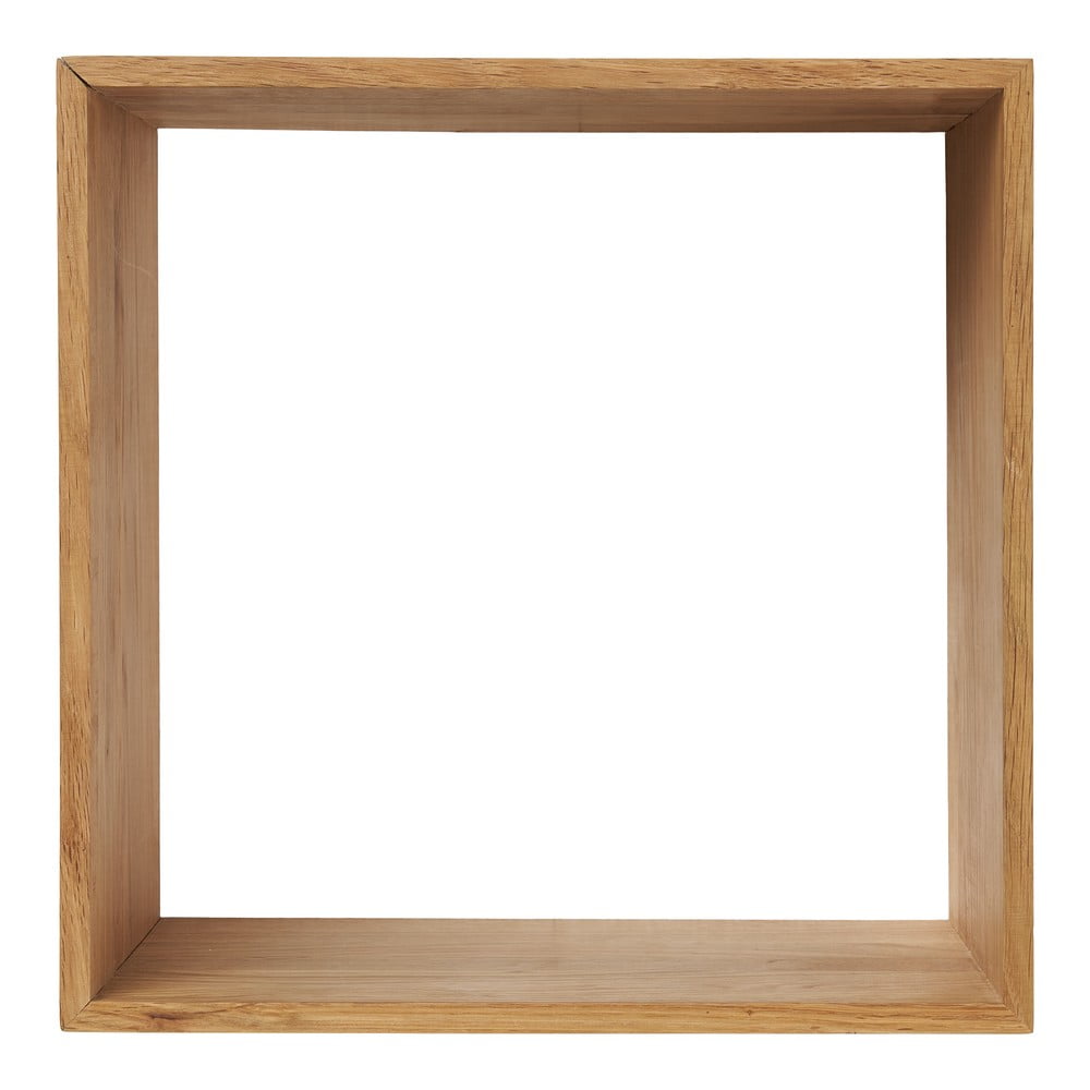 Natúr színű többszintes tölgyfa fali polc 30 cm Lattoon – House Nordic