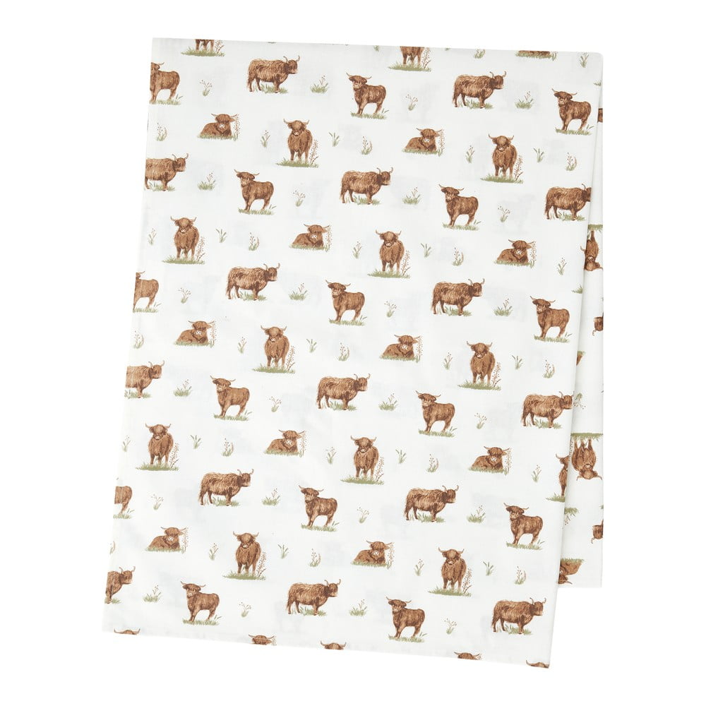 Pamut asztalterítő 137x229 cm Angus Highland Cow – Catherine Lansfield