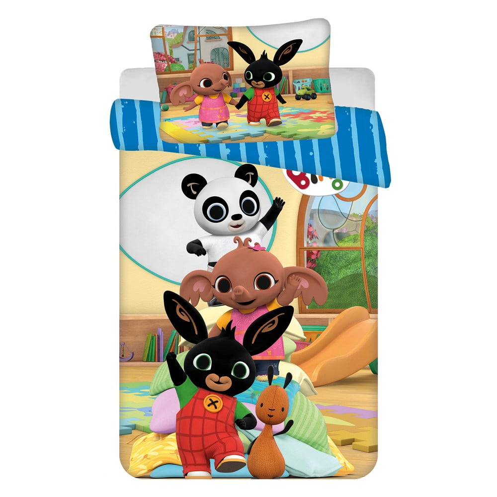 Pamut gyerek ágyneműhuzat babaágyhoz 100x135 cm Bing Bunny "Tower" – Jerry Fabrics