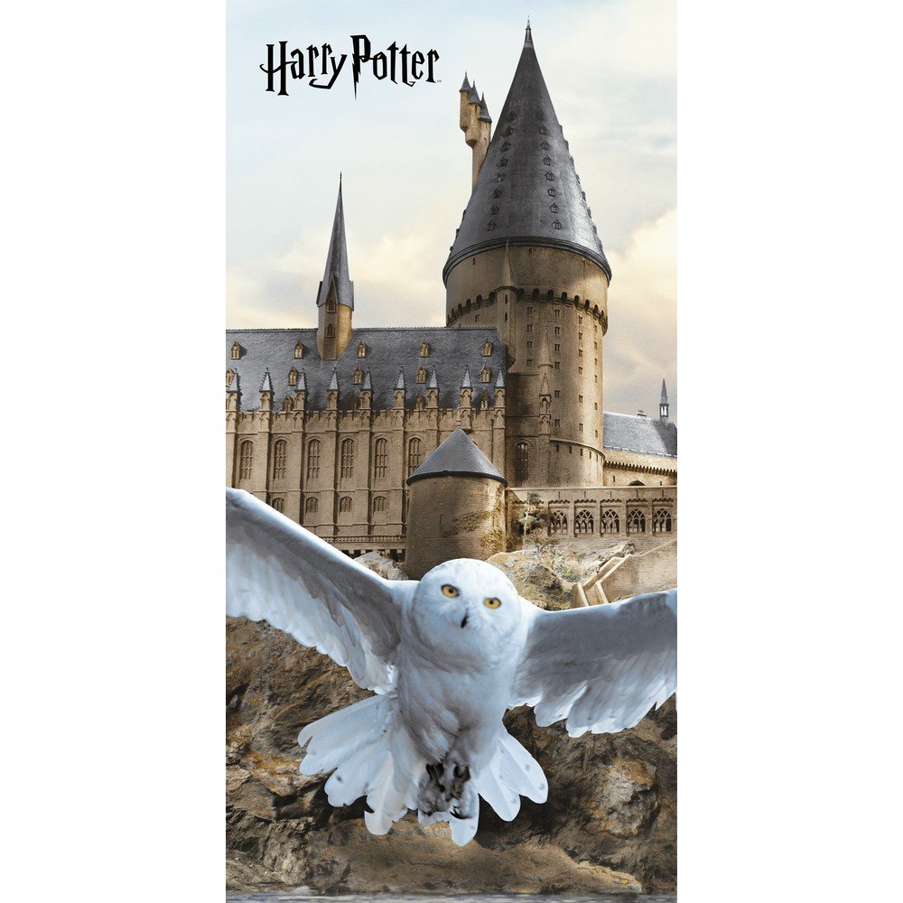 Pamut gyerek fürdőlepedő 70x140 cm Harry Potter "Hedwig" – Jerry Fabrics