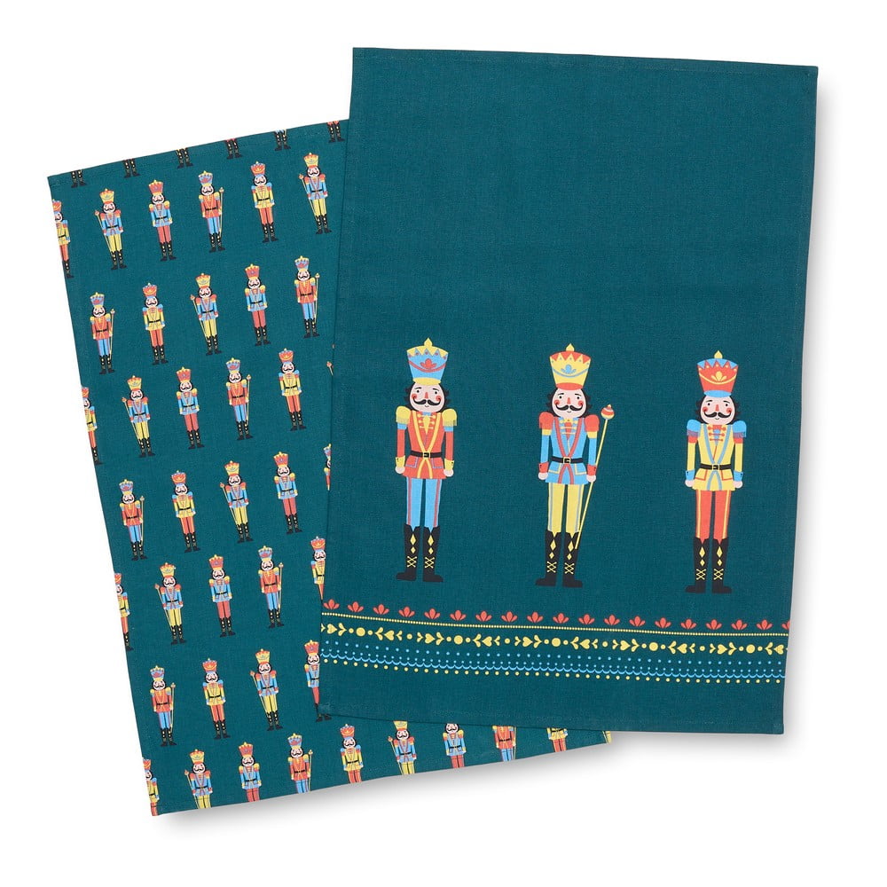 Pamut konyharuha szett karácsonyi mintával 4 db-os 50x70 cm Nutcracker – Catherine Lansfield