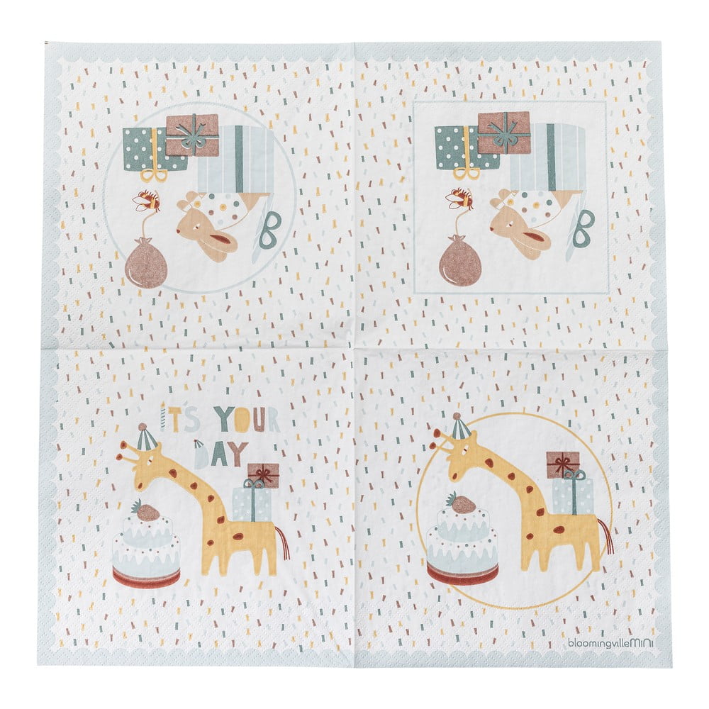 Papír szalvéta szett 20 db-os 33x33 cm Celebrate – Bloomingville Mini