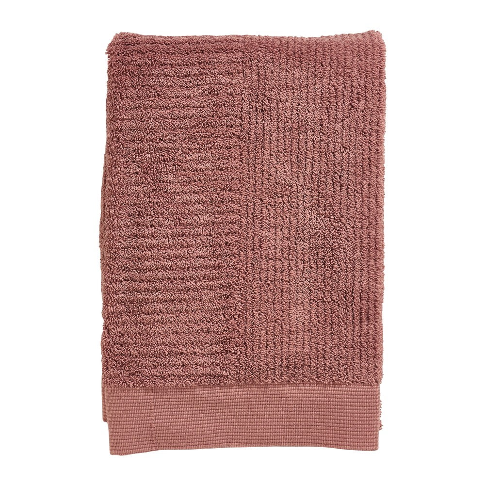 Piros frottír pamut fürdőlepedő 70x140 cm Classic – Zone