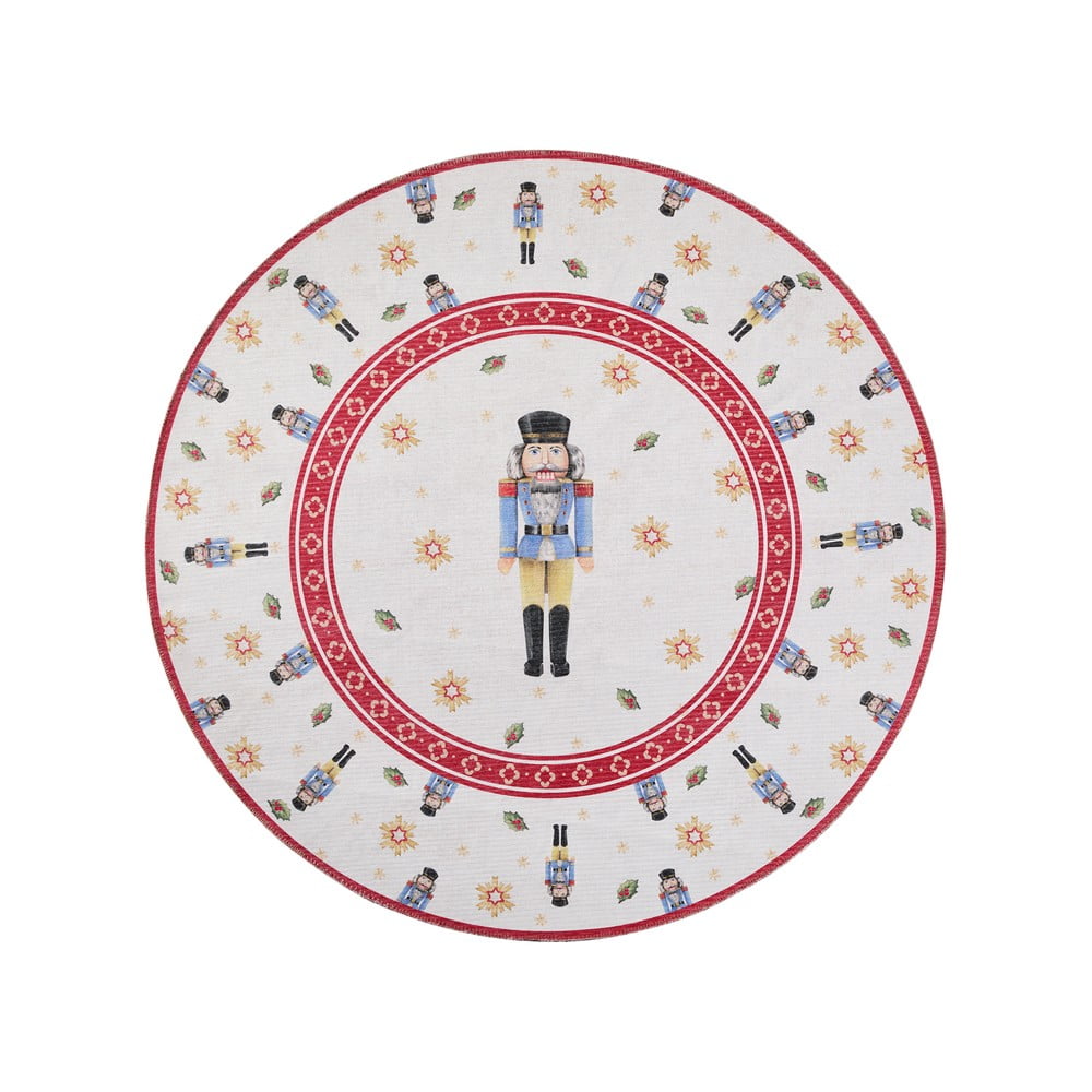 Piros kerek szőnyeg karácsonyi mintával ø 160 cm Toy's Delight Nutcracker – Villeroy&Boch