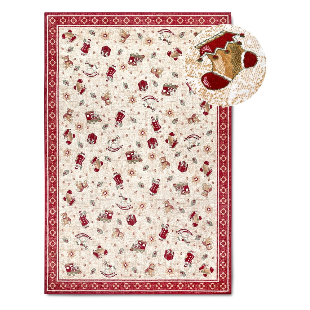 Piros pamutkeverék szőnyeg karácsonyi mintával 160x230 cm Toy's Delight Red Christmas – Villeroy&Boch