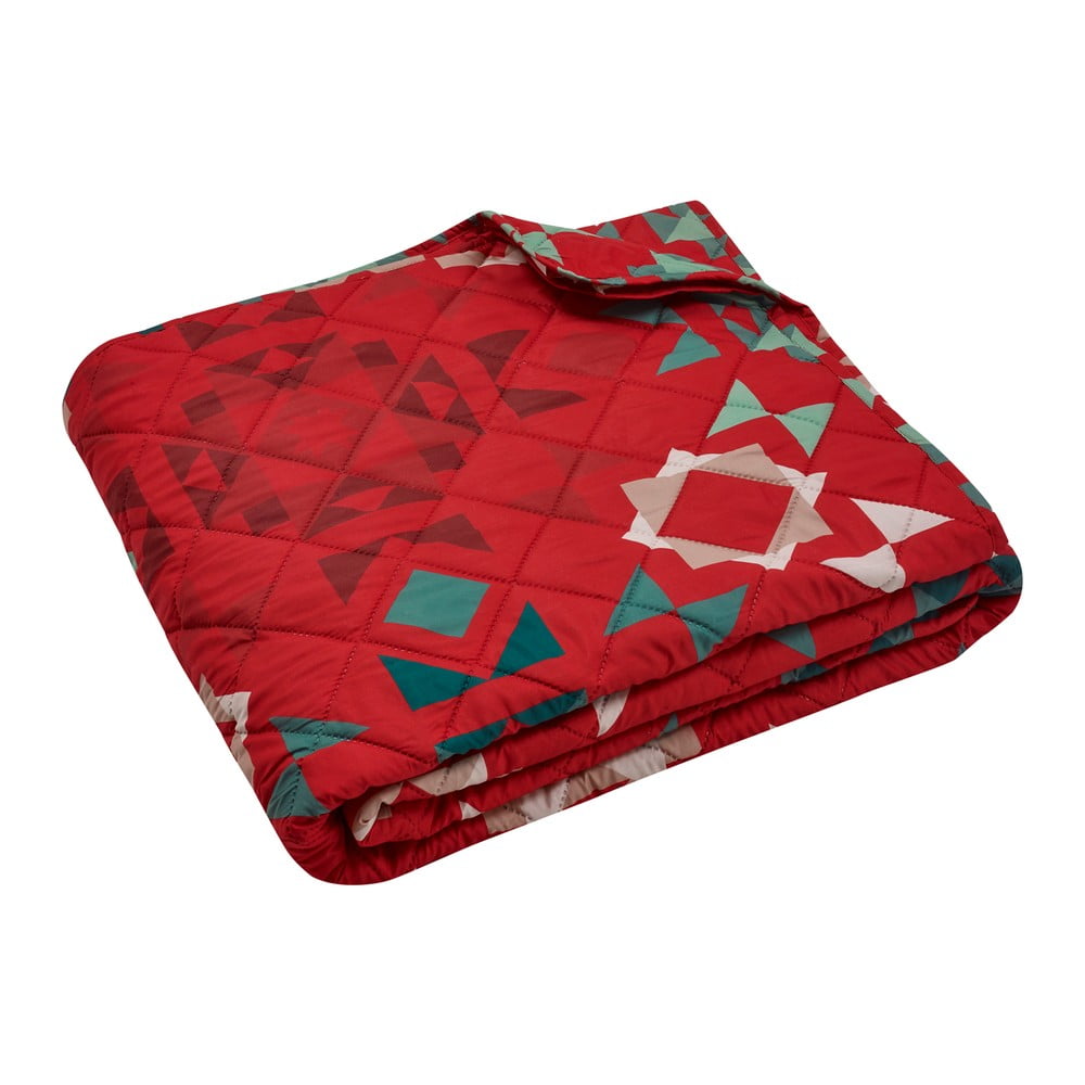 Piros steppelt ágytakaró 220x230 cm Patchwork – Catherine Lansfield