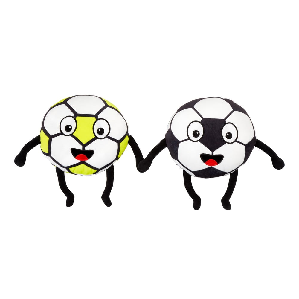 Plüss gyerek párna szett 2 db-os 25x25 cm Forever Together Football – Catherine Lansfield