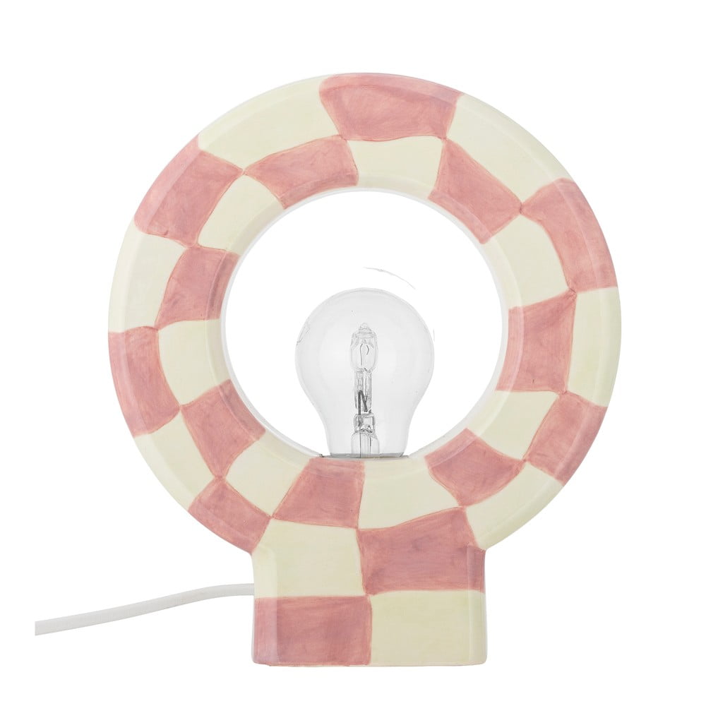 Rózsaszín asztali lámpa (magasság 23